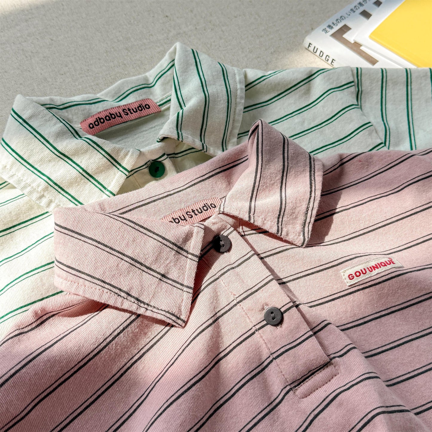 StripeTuck™ – Gestreepte Polo met Stretch – Unisex Kindershirt