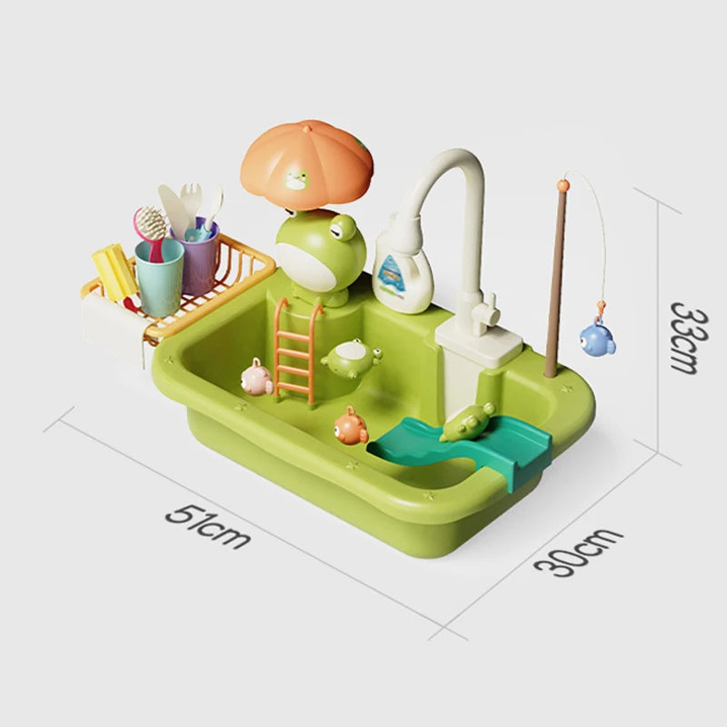 SinkPlay™ – Gootsteenplezier met stromend water – Was, vis & speel