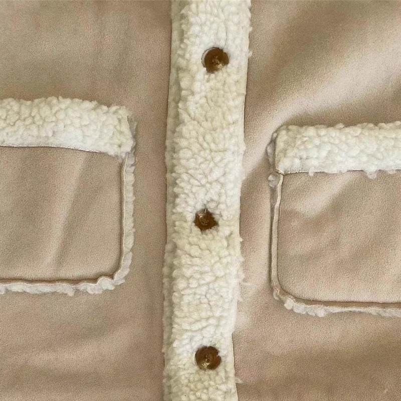 SherpaNest™ – Warme Suède Winterjas met Teddyvoering – Kinder Winterjas Unisex
