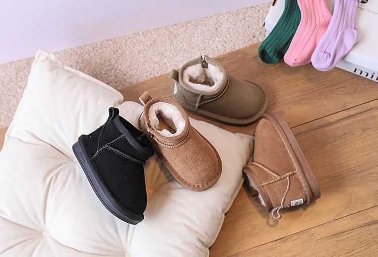 TinyTrail™ – Warme Enkellaarsjes met Rits – Comfortabele Baby Winterschoenen