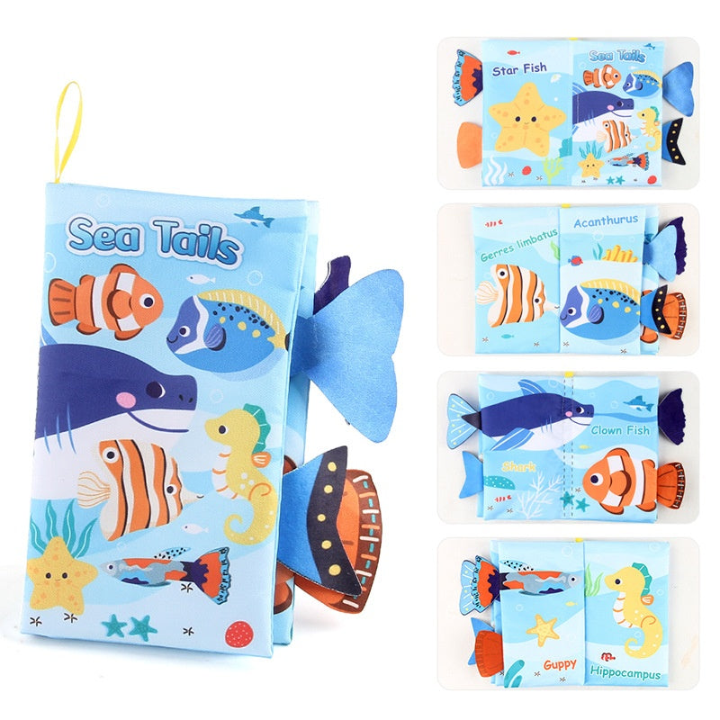 BladBeest™ – Montessori Stoffen Babyboekjes – Sensorisch Speelplezier voor de Allerkleinsten