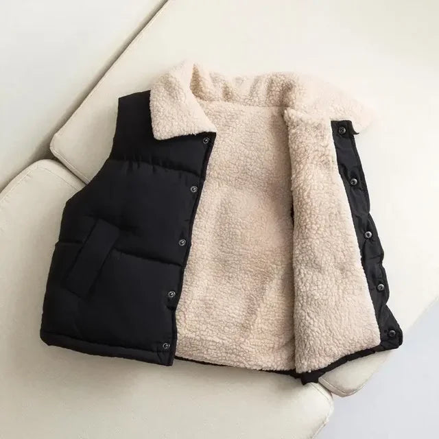 SnugVest™ – Omkeerbare Bodywarmer met Zachte Fleece – Comfort voor Elke Dag