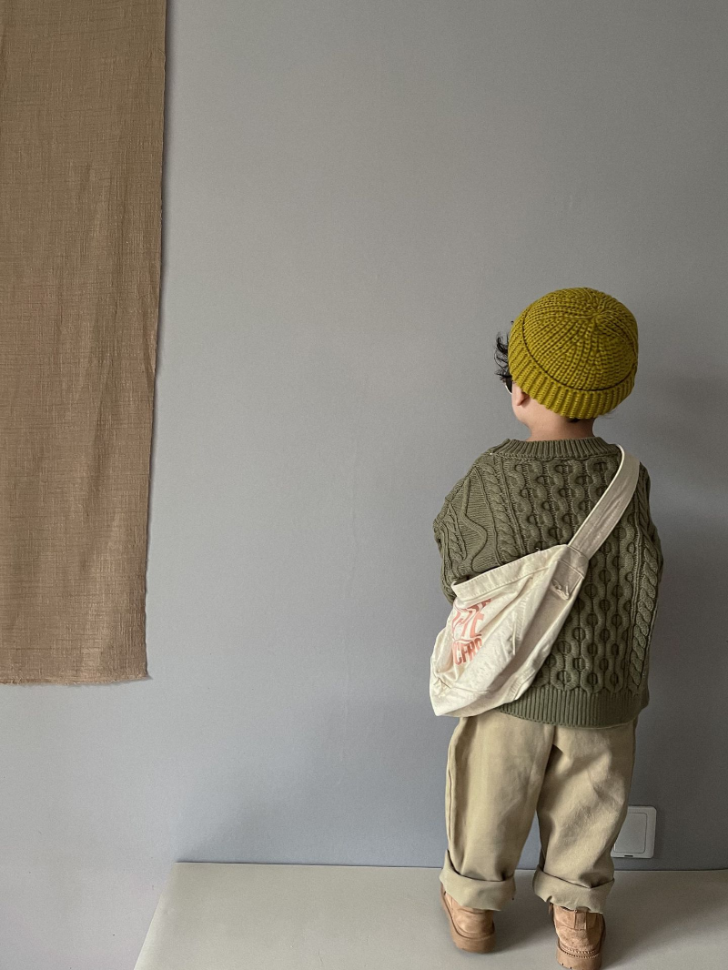 Knitsbury™ – Gebreide Trui met Kabelpatroon – Warme Kinderkleding