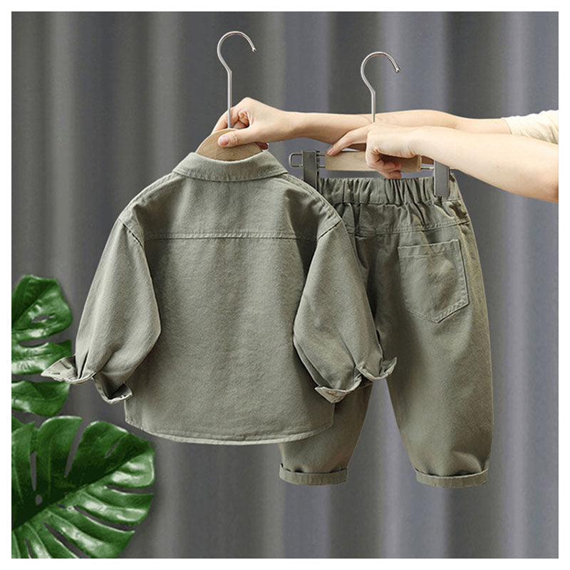 TrailTykes™ – Stoere Outfit voor Kleine Avonturiers – Unisex Katoenenset