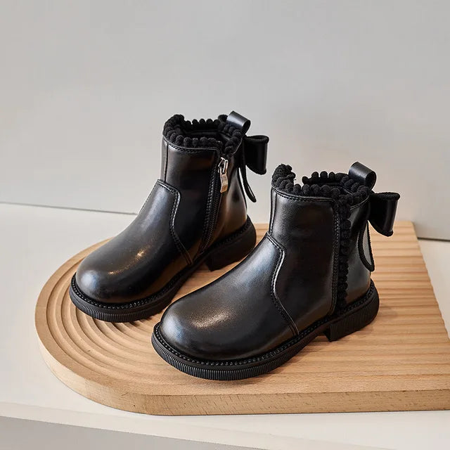 CharmBoots™ – Stijlvolle Leren Enkellaarsjes – Comfortabele Meisjesschoenen