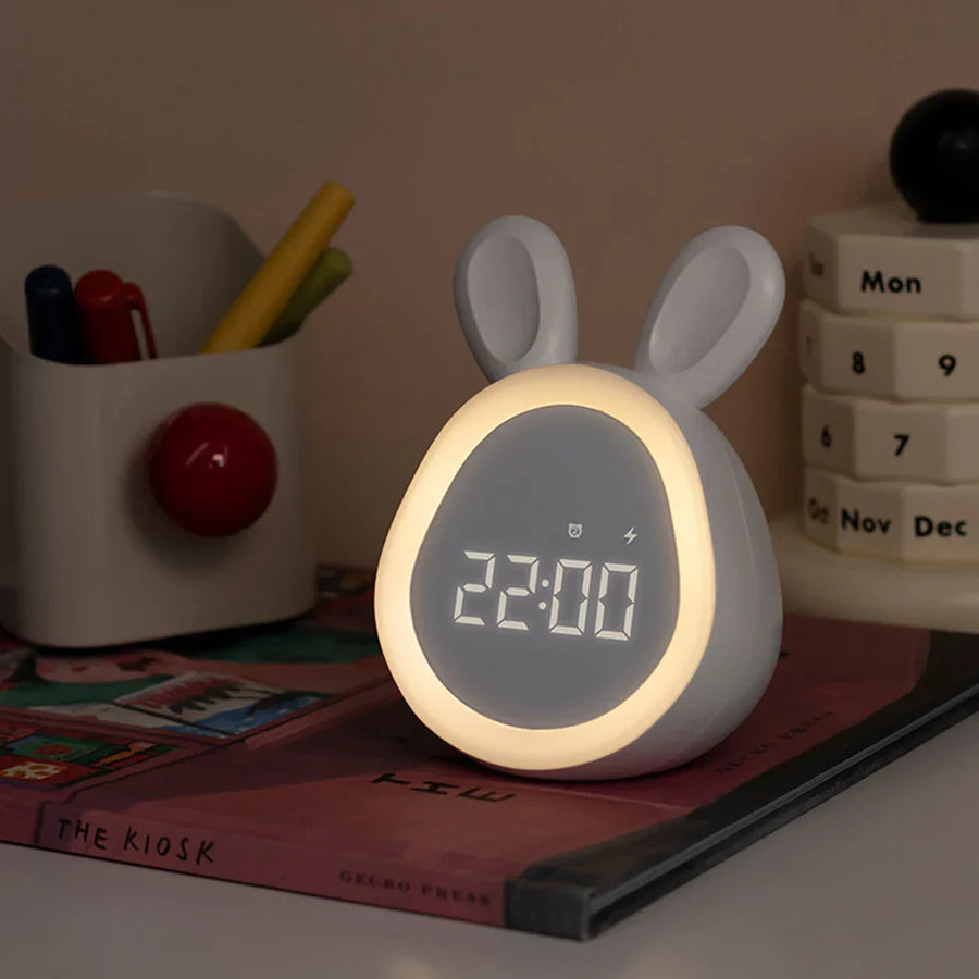 DreamHopper™ – LED Kinderwekker met Nachtlamp – Schattig Rustgevend Licht