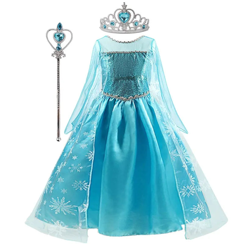 GlimmerElla™ – Zachte Sprookjesjurk met Stretch – Meisjes Prinses Jurk