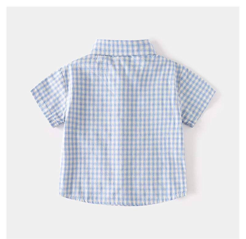 MiniStride™ – Zomerset met Klassiek Ruitje – Stijlvolle Outfit voor Kinderen