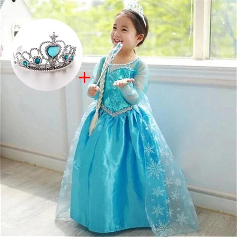 GlimmerElla™ – Zachte Sprookjesjurk met Stretch – Meisjes Prinses Jurk