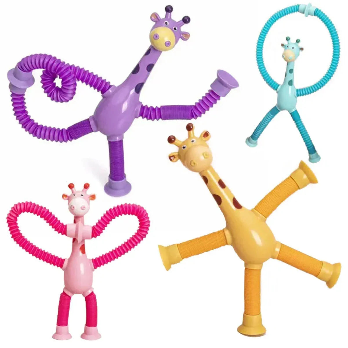 StretchiePals™ – Magisch Rekbaar Speelplezier – Giraffe Speelgoed Set