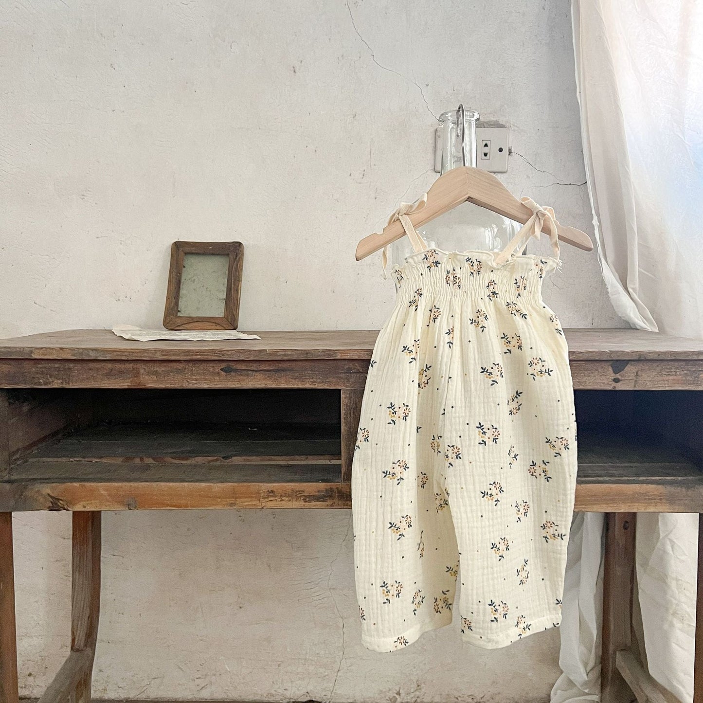 FloraNest™ – Zomerse Set met Bloemenprint – Meisjes Mousseline Outfit