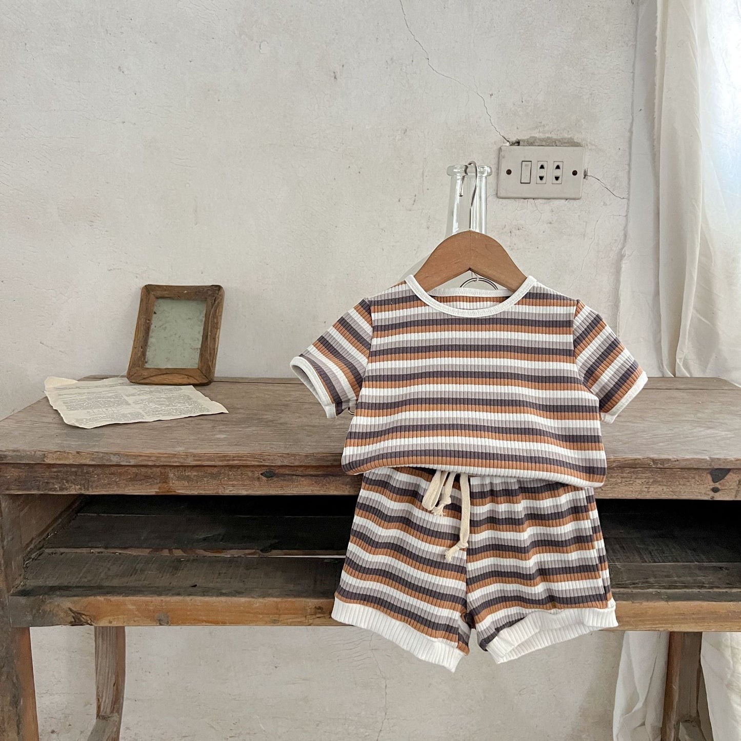 CozyRib™ – Zachte Ribstof Zomerset – Unisex Baby Outfit