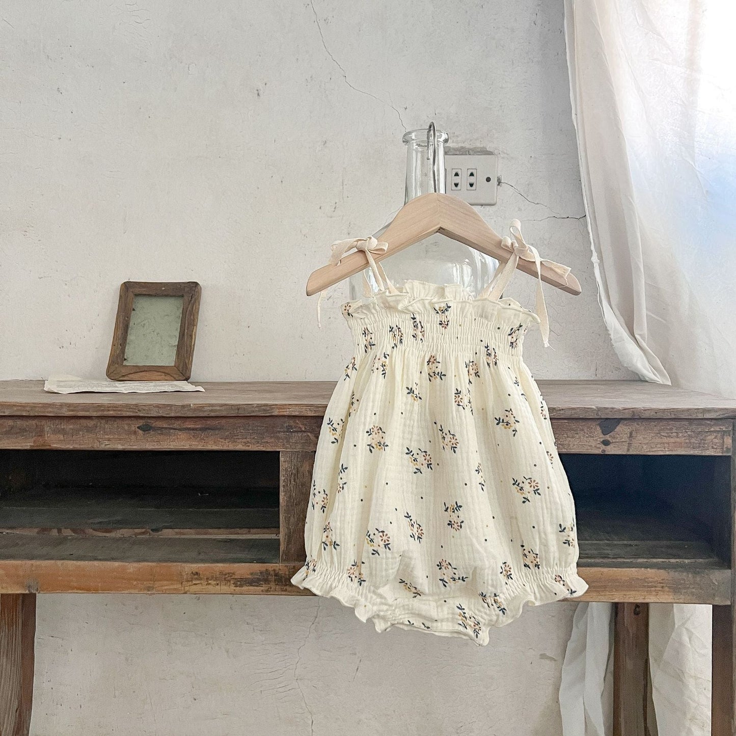 FloraNest™ – Zomerse Set met Bloemenprint – Meisjes Mousseline Outfit