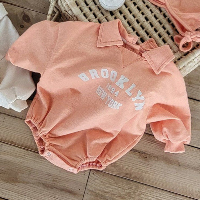 UrbanTots™ – College Romper met New York Print – Unisex Babyoutfit