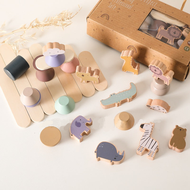 Stackimals™ – Montessori Stapeldieren – Educatief Houten Speelgoed