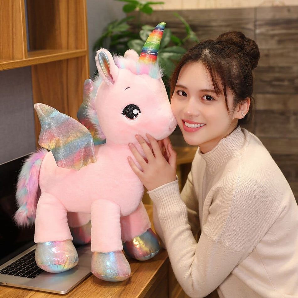 DreamHoof™ – Giant Unicorn Plush with Soft Fur – Magical Cuddle Toy