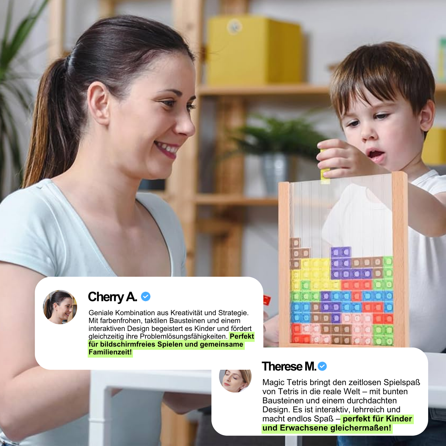 WoodLogic™ – Duurzaam Houten Puzzelbord – Educatief Familiebordspel