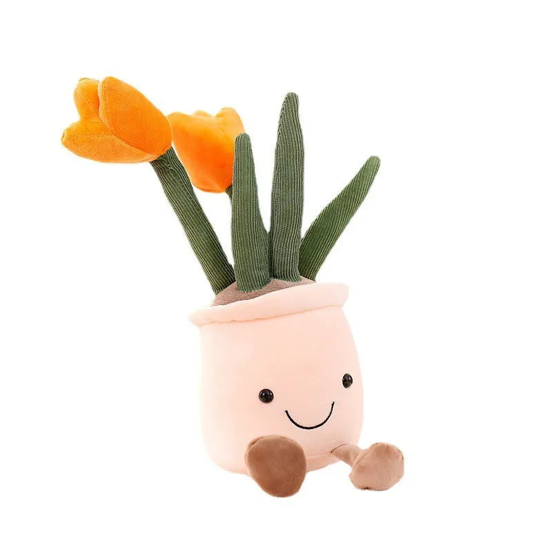 BloomBuddies™ – Vrolijke Bloemen Knuffelfiguur – Decoratieve Pluche Vriend