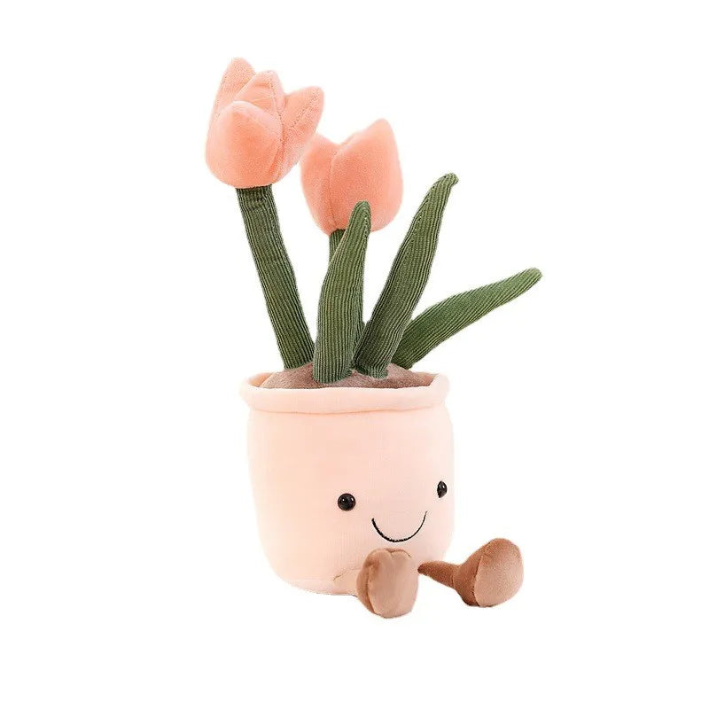 BloomBuddies™ – Vrolijke Bloemen Knuffelfiguur – Decoratieve Pluche Vriend