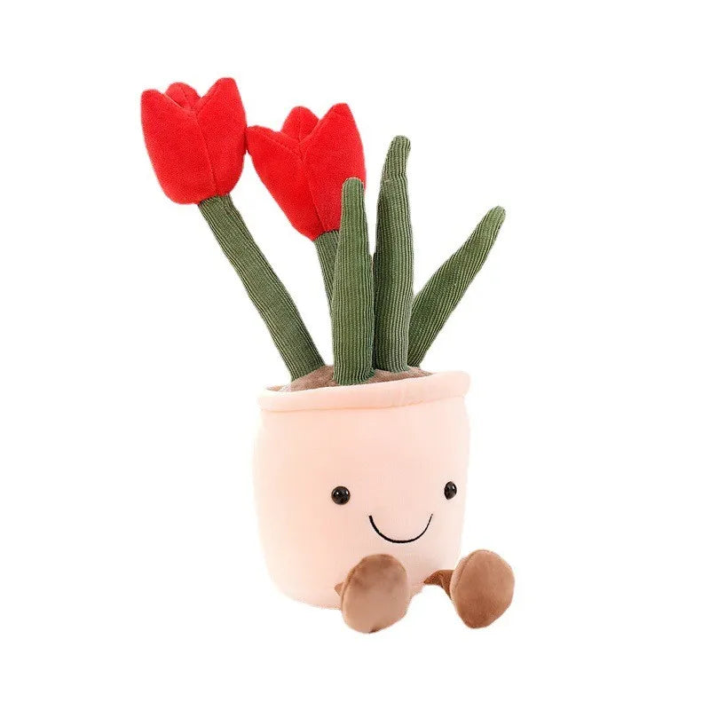 BloomBuddies™ – Vrolijke Bloemen Knuffelfiguur – Decoratieve Pluche Vriend