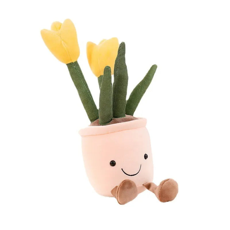 BloomBuddies™ – Vrolijke Bloemen Knuffelfiguur – Decoratieve Pluche Vriend