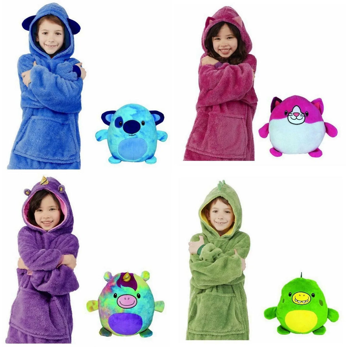CuddleHood™ – Knuffelige Hoodie met Capuchon – Warme Multifunctionele Kindertrui