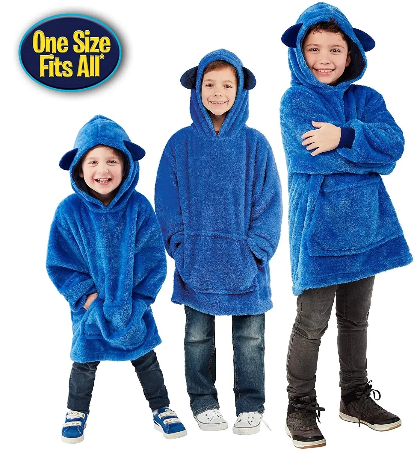 CuddleHood™ – Knuffelige Hoodie met Capuchon – Warme Multifunctionele Kindertrui