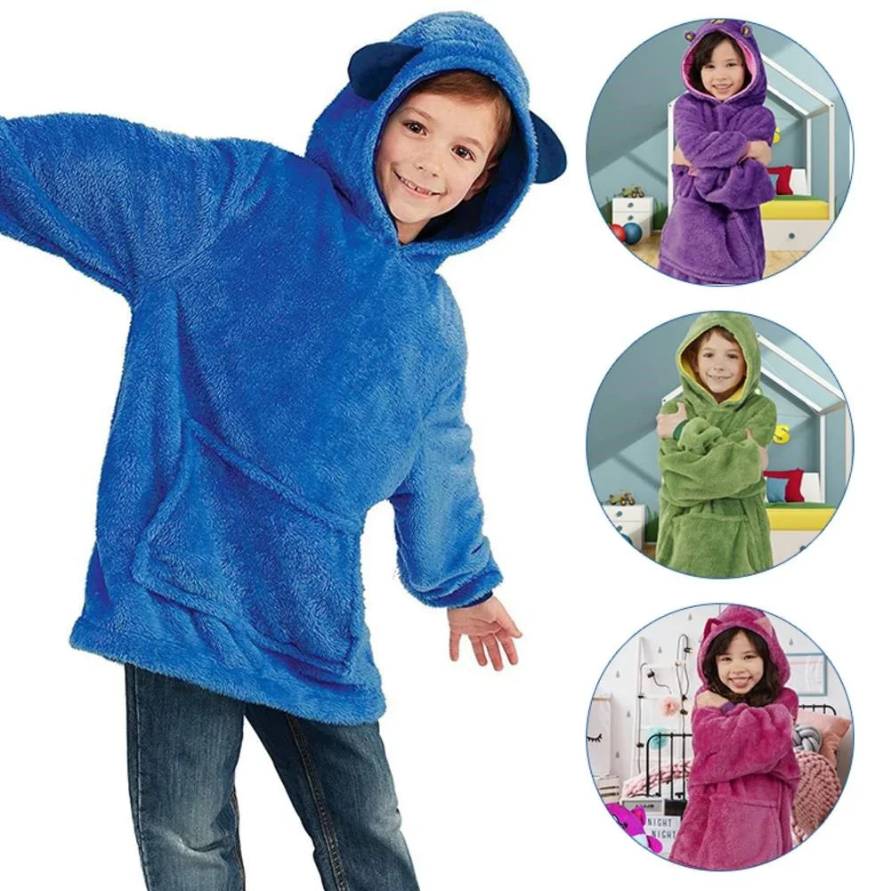 CuddleHood™ – Knuffelige Hoodie met Capuchon – Warme Multifunctionele Kindertrui