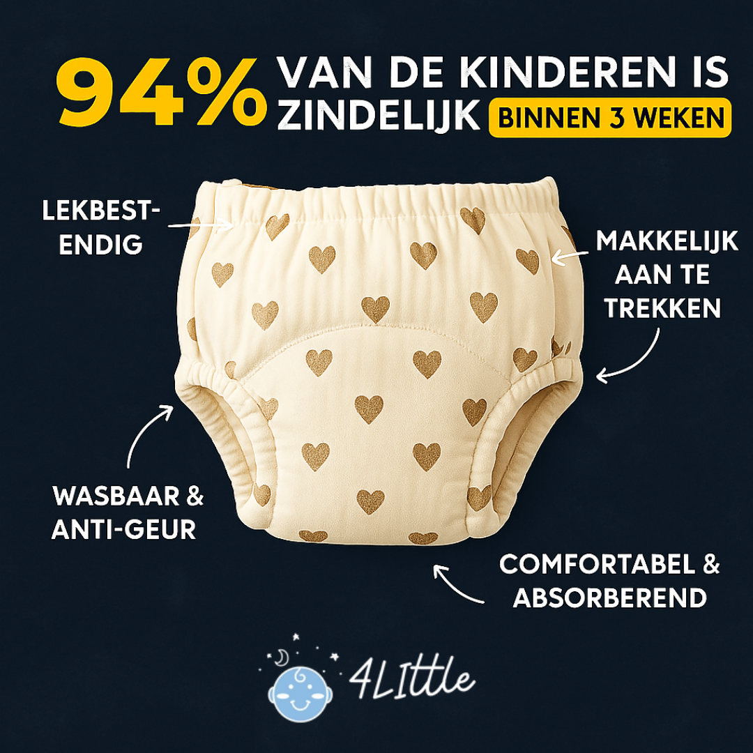 PottyPals™ – Herbruikbare Pottytrainer van Katoen – Peuter Training Broekje