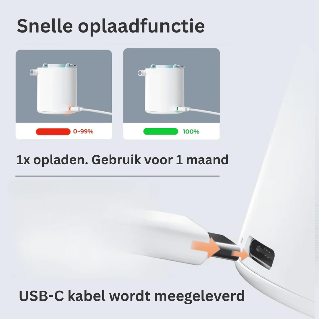 AirWave™ – Elektrische Mini Zwemband Pomp – Snel & Compact Inflatiehulpmiddel