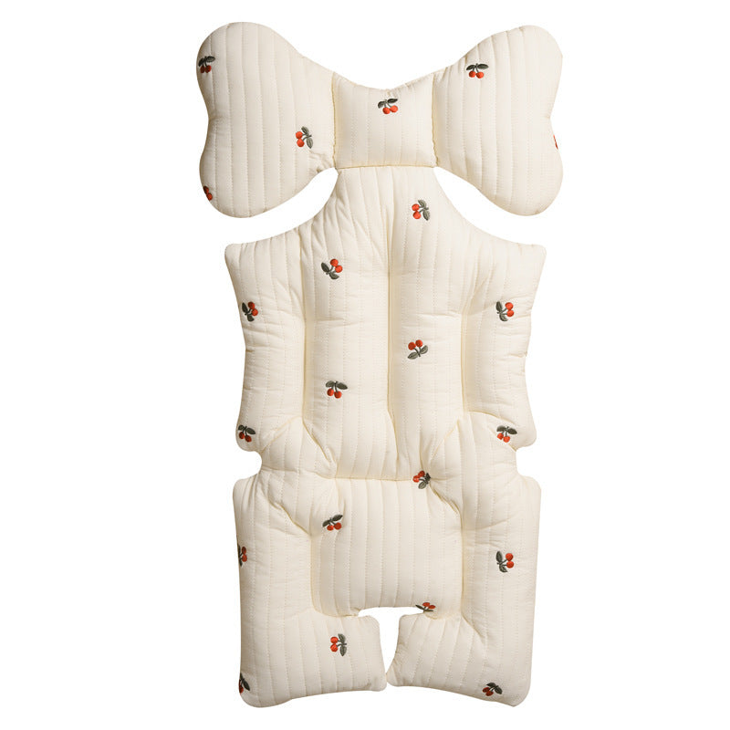 SoftNest™ – Katoenen Kinderwagenkussen van Mousseline – Comfortabel & Ademend