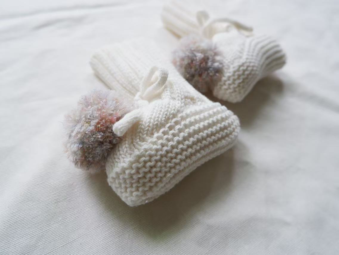 SnuggleBuds™ – Warme Gebreide Babyslofjes – Baby Winter Pantoffels