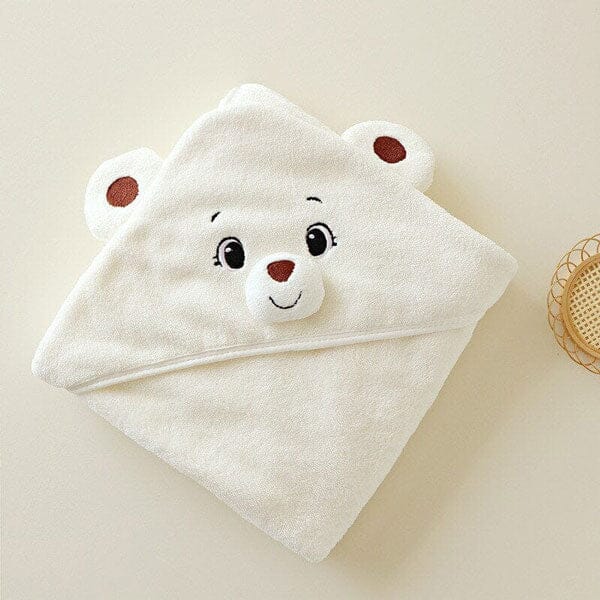FluffyTails™ – Cape van Zachte Dierenstof – Comfortabele Baby Badcape