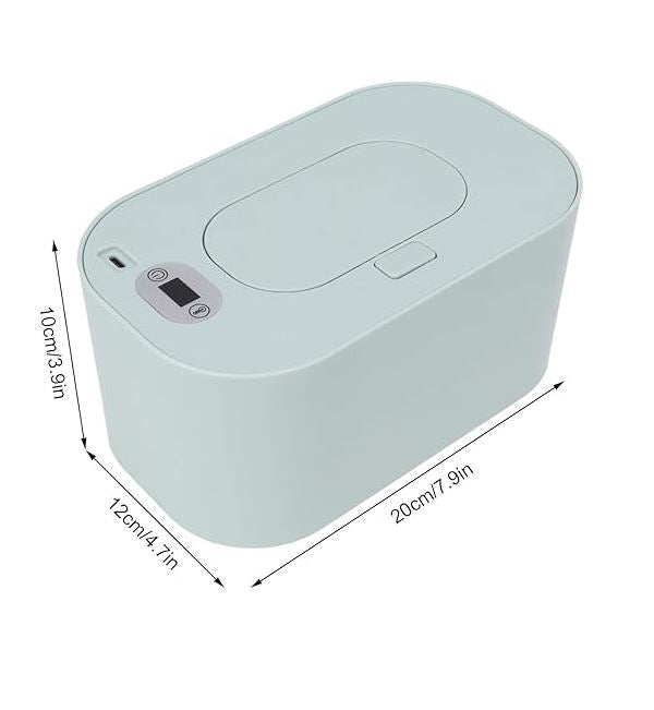 WarmDoek™ – Draagbare Babydoekjesverwarmer met LED-Display – USB Verwarming voor Zachte Verzorging