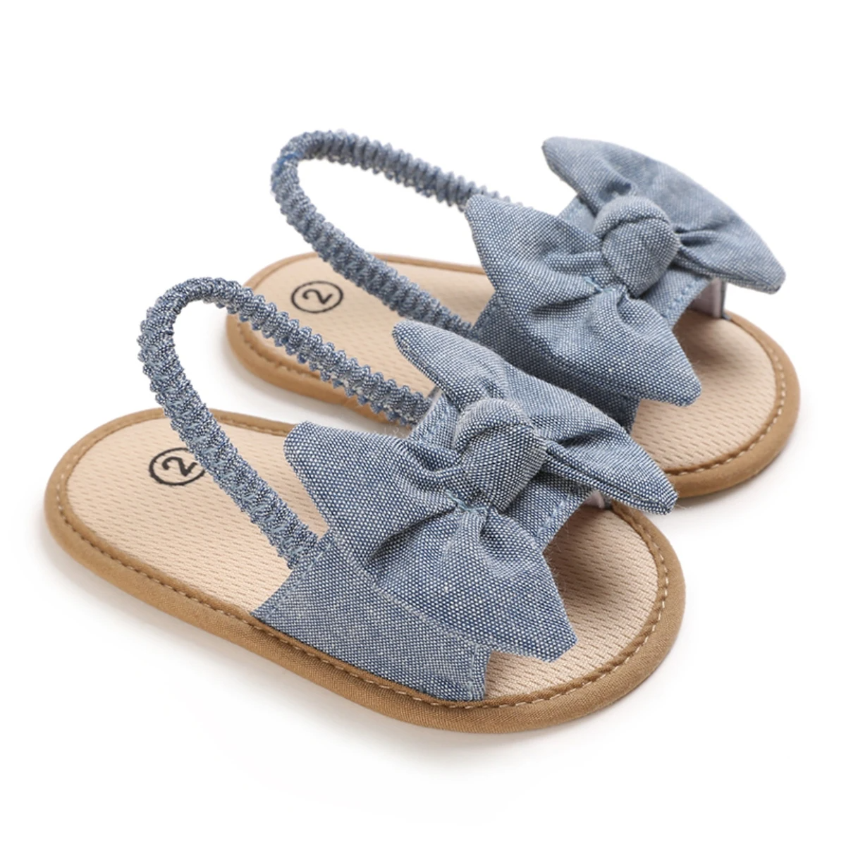 TinyTies™ – Zomerse Sandalen met Strik – Comfortabele Babyschoentjes