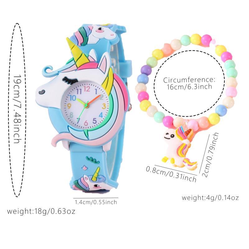 UniGlimmer™ – Eenhoorn Horloge & Armband Set – Magisch Meidenaccessoire