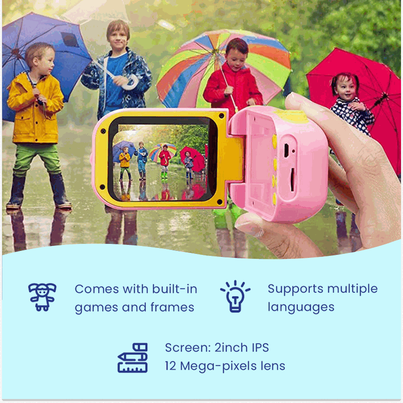 PixiCam™ – Digitale Kinder Camera & Video Recorder – Creatief Fotoplezier voor Kleine Ontdekkers