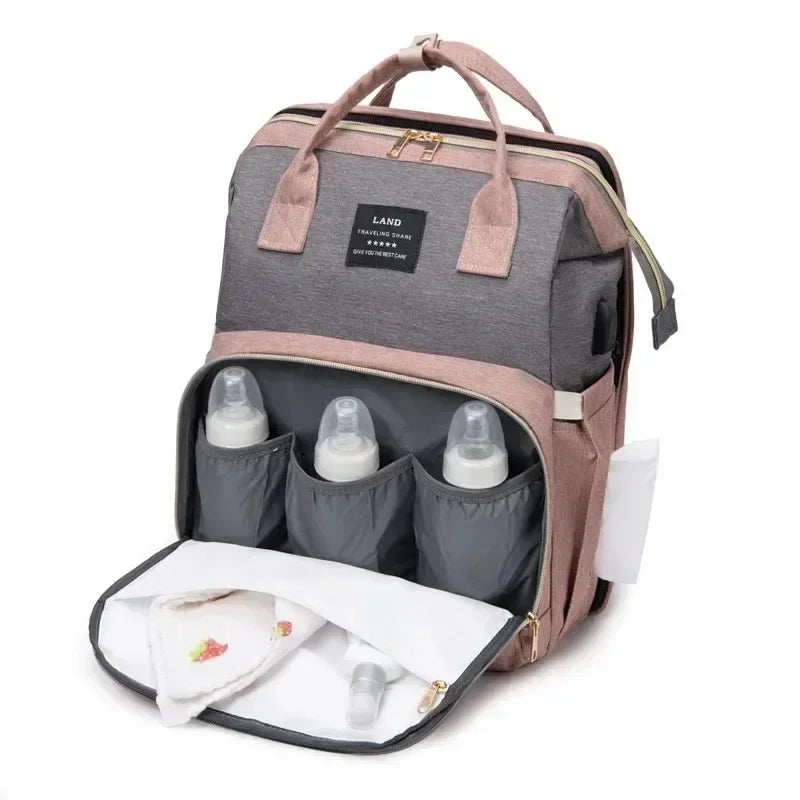 On-The-Go Crib™ – Reisvriendelijke luiertas met uitklapbaar bed - Baby essentials
