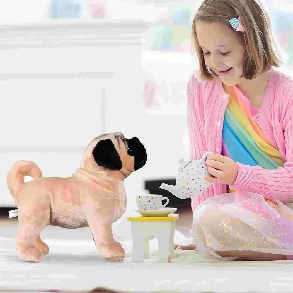 SnugPug™ – Realistische Mopshond Knuffel – Zacht Pluche Speelgoed