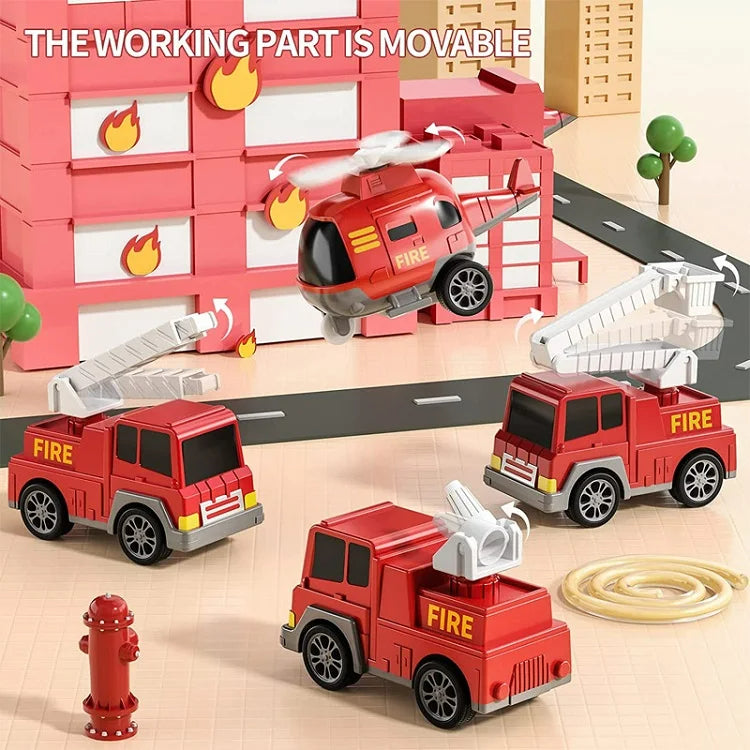 PlayCity Transport Truck - Speelgoed vrachtwagenset met licht en geluid