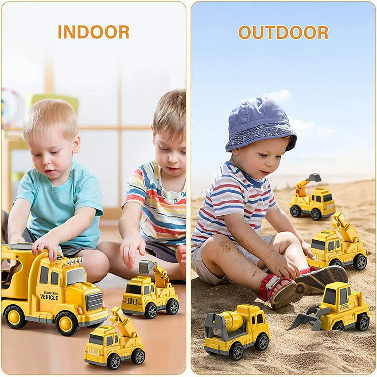 PlayCity Transport Truck - Speelgoed vrachtwagenset met licht en geluid