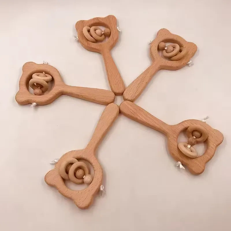 WoodNib™ – Natuurlijke bijtring voor spelend leren - Houten bijtring