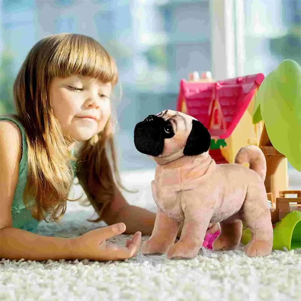 SnugPug™ – Realistische Mopshond Knuffel – Zacht Pluche Speelgoed