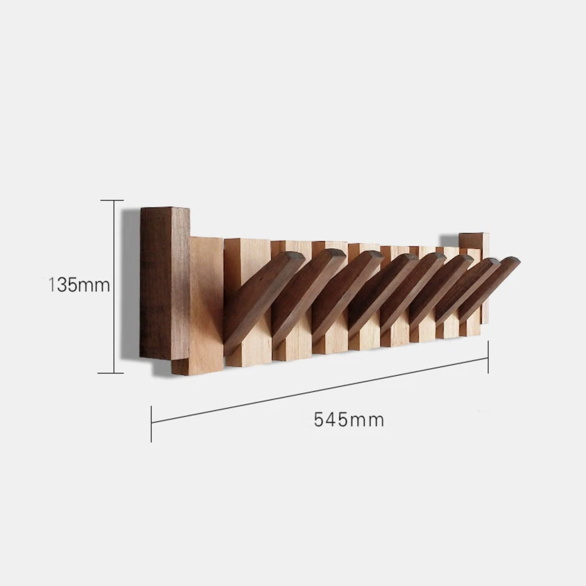 MelodyRack™ – Inklapbare Magnetische Kapstok – Piano Wandkapstok Design