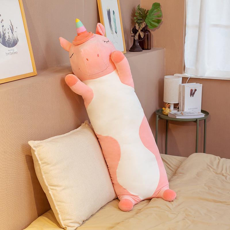 SnugBuddy™ – Langwerpig Kussen met Cartoonprint – Zachte Knuffelsteun