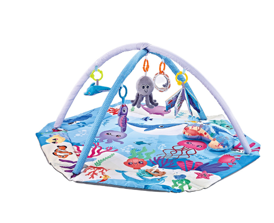 SensoryHaven™ – Baby speelkleed met 6 speeltjes – Buikligging en ballenpret