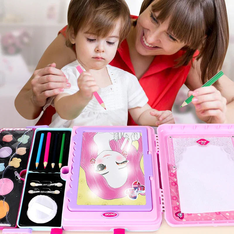 CharmPalette™ – Creatieve Make-up en Tekenset – Fantasie Speelgoed Set