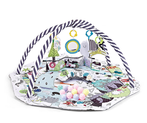 SensoryHaven™ – Baby speelkleed met 6 speeltjes – Buikligging en ballenpret