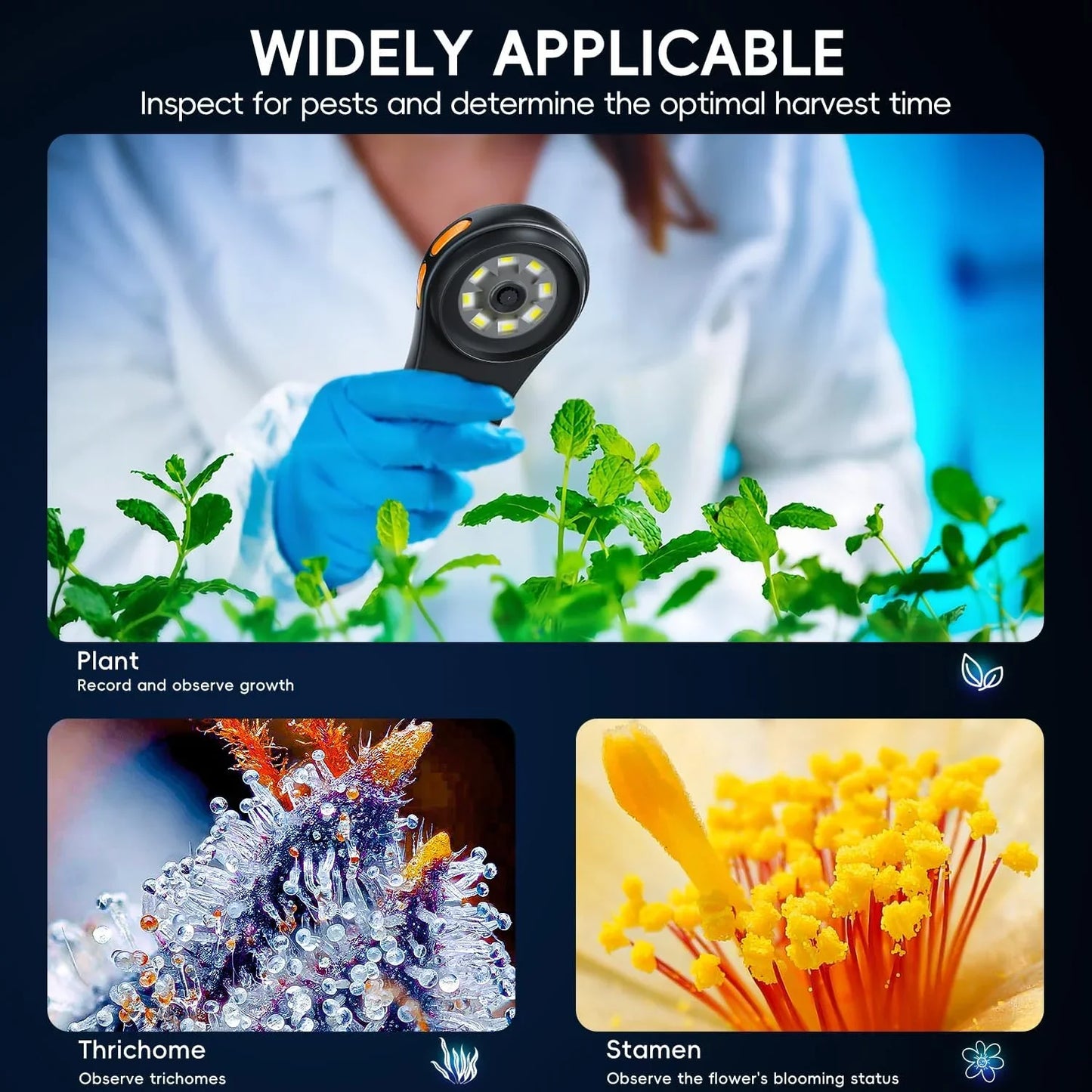 DetailScope™ – 500x Pocket Microscoop met HD Scherm – Draagbare Vergrootglas Tool