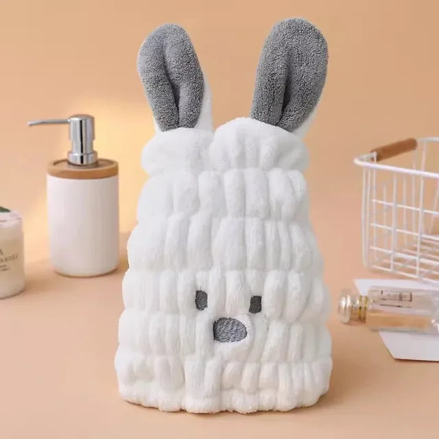 BunnyDry™ – Sneldrogende Haarmuts – Zachte Kinderhanddoek